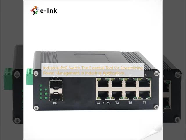 1 منفذ 100/1000BASE-X SFP محول PoE الصناعي لنقل البيانات السريع والطاقة عبر Ethernet