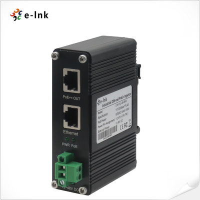 محول حقن PoE بالجملة 95W 802.3bt 1000M Din Rail Gigabit Power Injector 48V DC Output