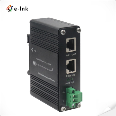 جهاز حقن PoE++ الصناعي Gigabit 100W 802.3bt (12 ~ 48VDC)