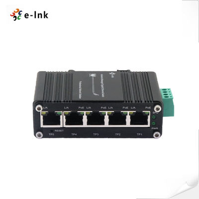 ميني الصناعية المدارة 4-البوابة 10/100/1000BASE-T 802.3at PoE + 1-البوابة 10/100/1000T Ethernet Switch