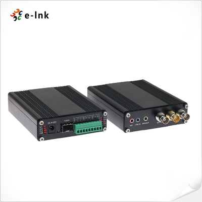 1Ch ثنائي الاتجاه 3G-SDI مع Loop-out + 1Ch Tally + 2Ch ثنائي الاتجاه RS485 أو RS422 + 2Ch ستيريو الصوت + 1Ch الميكروفون عبر محول الألياف