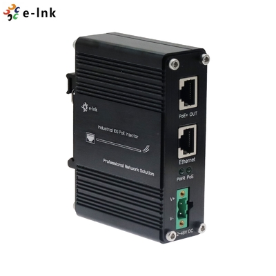 12 ~ 48 فولت مدخل طاقة ثابتة صناعية 10G PoE + حقن