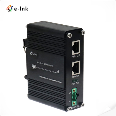 جهاز حقن PoE++ الصناعي 10G 95W 802.3bt (12 ~ 48VDC)