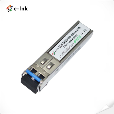 3G-SDI CWDM 1270~1610nm 40km الفيديو الرقمي SFP جهاز الاستقبال البصري (MSA)