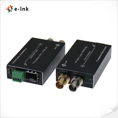 تحويل 3G-SDI من نوع صغير إلى الألياف مع Tally & Reverse RS485