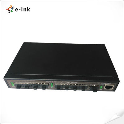 8x100M منافذ SFP + 1x1000M منفذ SFP / TCP Port (Combo) Uplink Fiber Switch