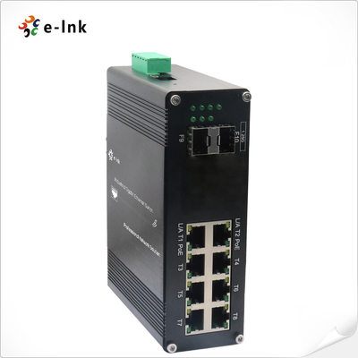 محول إيثرنت مُدار L2 + 8 منافذ 10/100/1000T + 2 منفذ 1000X SFP