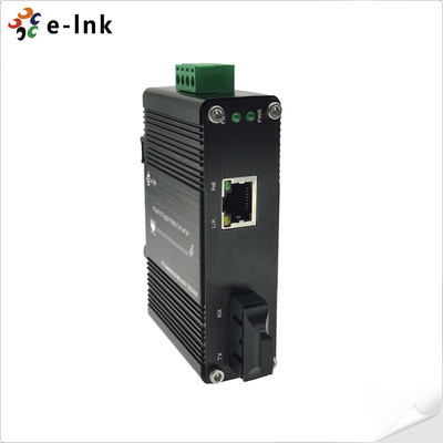 محول الوسائط الصناعية المصغرة 100BASE-FX إلى 10/100BASE-T 60W PoE++