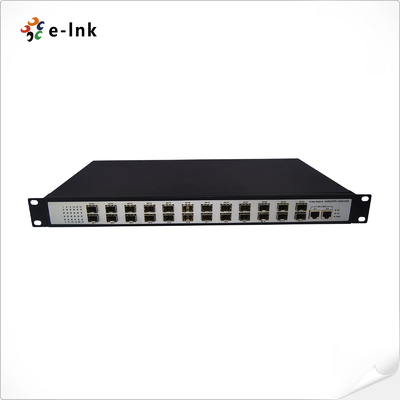 غير مدير 24 منفذ 100Base-FX SFP + 2-10/100/1000-TX Switch