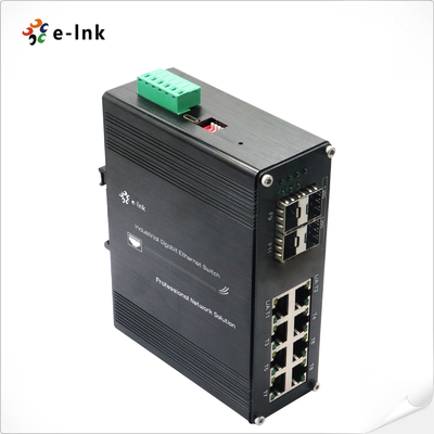 الصناعية L2 + 8-البوابة 10/100/1000T + 4-البوابة 1000X SFP إدارة إثنترات التبديل