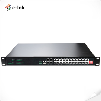 صناعية L2+ رف المرفق 24-البوابة 10/100/1000T + 4-البوابة 1000X SFP إدارة إثنترانتر التبديل