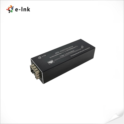 محول الوسائط Micro Mini 802.3at PoE + PD 10/100 / 1000BASE-T إلى 100 / 1000BASE-X SFP