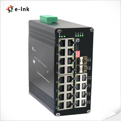 الصناعية L2 + 24-البوابة 10/100/1000T 802.3at PoE + 4-البوابة 1000X SFP إدارة إثنترانتر التبديل