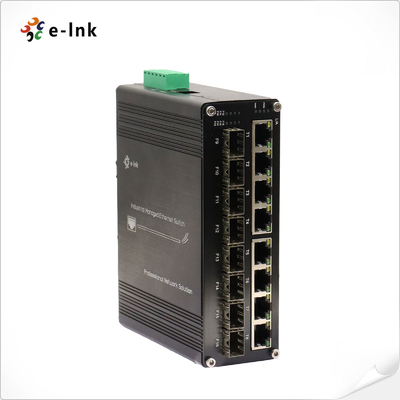 الصناعية L2 + 8-الميناء 10/100/1000T + 8-الميناء 1000X SFP إدارة تبديل إيثيرنت