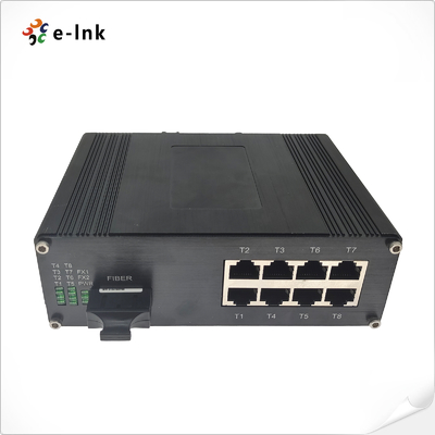 محول إيثيرنت الصناعي ذو 8 منافذ 10/100/1000Base-T + 1-Port 1000Base-X