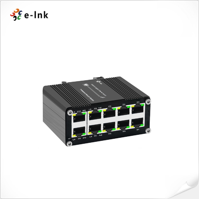 ميني الصناعية 8-البوابة 10/100/1000T 802.3at PoE + 2-البوابة 10/100/1000T Compact Ethernet Switch