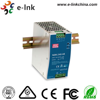 متوسط جيد 240W / 48V 5A إمدادات الطاقة الصناعية DINRAIL