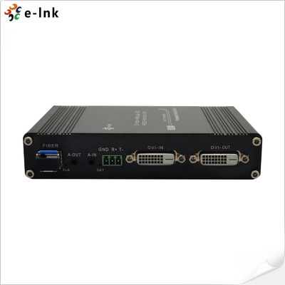 1Ch 1080P Bidi DVI + 1Ch Bidi RS232 + 1Ch Bidi ستيريو صوت + GPIO عبر مصدر الألياف