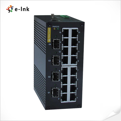 مفتاح Ethernet الصناعي المدار: 16 x 10/100BASETX + 4 x 1000BaseX SFP