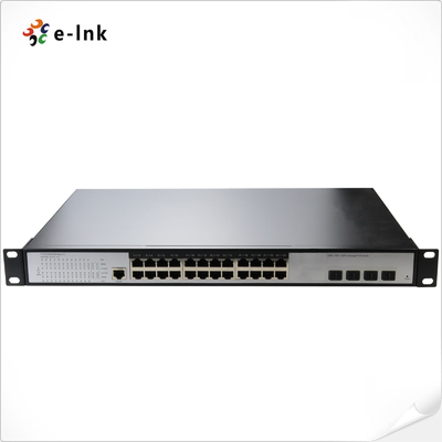 L3 24-Port 10/100/1000T + 4-Port 10G SFP + مدير Ethernet Switch