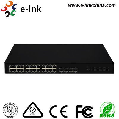 L3 المدار 24G + 4 10G SFP + Ethernet Switch
