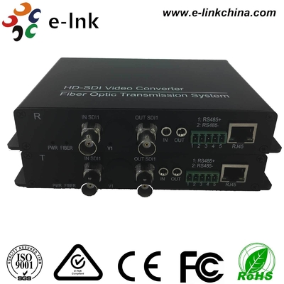 SD / HD / 3G-SDI + RS485 / RS422 / RS232 البيانات + 10/100M Ethernet عبر محول الألياف