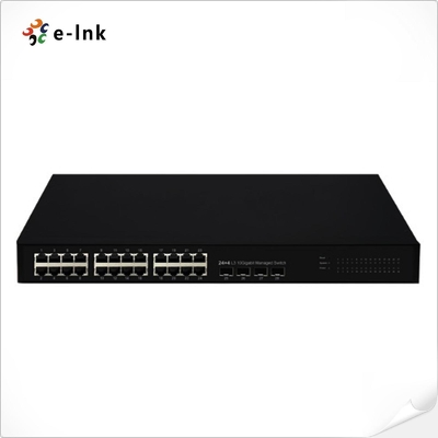 L3 إدارة 24G + 4x1000M SFP Ethernet Switch
