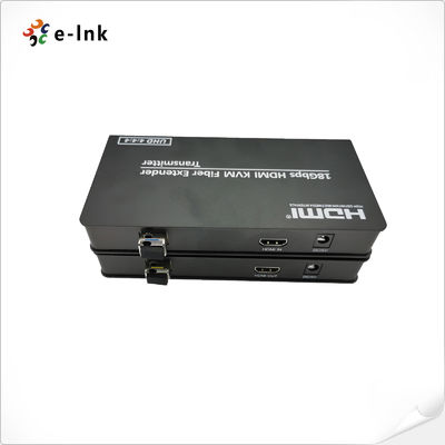 4K HDMI 2.0 KVM USB عبر Fiber Optic Extender