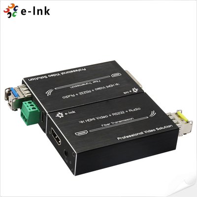 ميني 4K HDMI Fiber Extender مع RS232 والصوت الخارجي