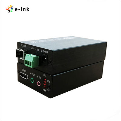 1Ch HDMI + 1Ch صوت ستيريو ثنائي الاتجاه + 1Ch RS232 عبر مصاعد الألياف الضوئية