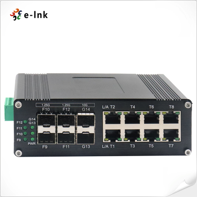 الصناعية L2 + 8-الميناء 10/100/1000T + 4-الميناء 1G SFP + 2-الميناء 10G SFP + إدارة Ethernet Switch