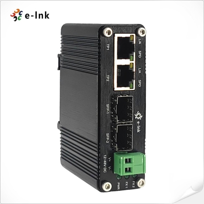صناعية مصغرة 2 منفذ 10/100/1000Base-T + 2 منفذ 100/1000Base-X SFP Ethernet Switch