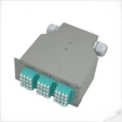 12LC Quad Din-rail Mount Fiber Patch Panel (اللوح الأرباعي للسكك الحديدية)