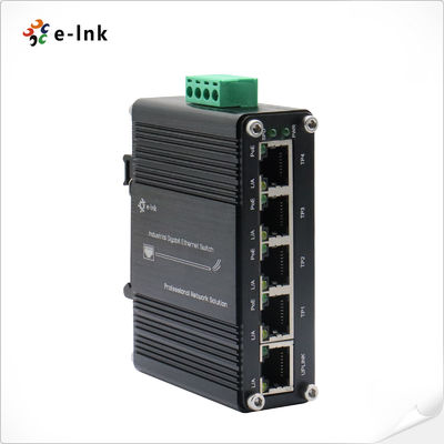 صناعية مصغرة 4-البوابة 10/100/1000BASE-T 802.3at PoE + 1-البوابة 10/100/1000T Ethernet Switch