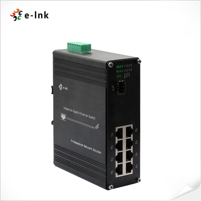مفتاح إيثيرنت الصناعي ذو 8 منافذ 10/100BASE-TX + 1-Port 100BASE-FX