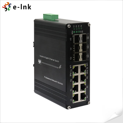 صناعية 8-البوابة 10/100/1000T 802.3at PoE + 6-البوابة 1000X SFP Ethernet Switch
