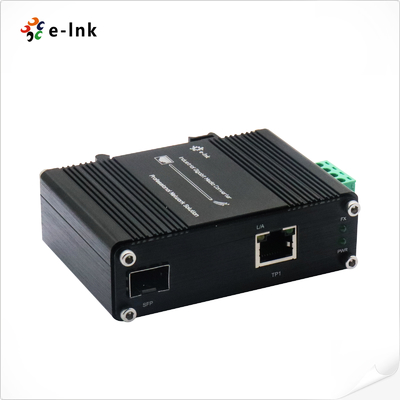 Mini Industrial 10/100/1000Base-T to 100/1000Base-X SFP Ethernet Media Converter with IEEE 802.3az Energy Efficient Ethernet (EEE) compliant