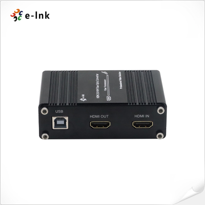 ميني 4K / 60Hz HDMI 2.0 KVM USB عبر مُوسع الألياف البصرية