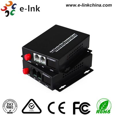 2 قناة POTS (FXO/FXS) هاتف عبر مجمع الألياف