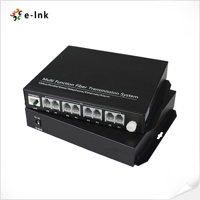 8Ch POTS ((FXO/FXS) الهاتف عبر Fiber Mux