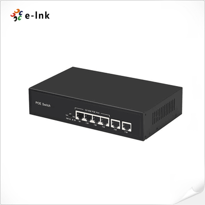 4 منافذ 10/100BASE-T PoE و 2 منافذ 100BASE-T Uplink Ethernet Switch