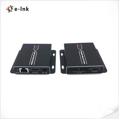 موسع HDMI KVM بدقة 1080P بمسافة 60 متر مع مخرج حلقي يدعم تقنية POC لتزويد الطاقة من جانب واحد، يحتاج إلى محول طاقة واحد 12 فولت في وحدة الإرسال (TX).