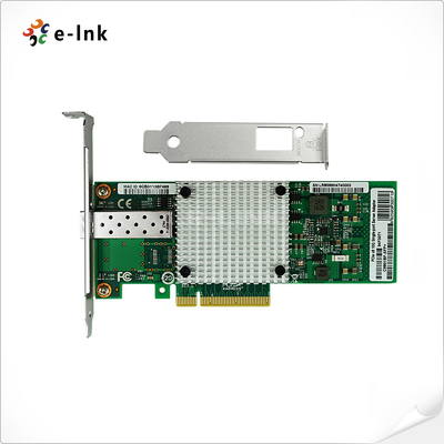 محول خادم SFP+ أحادي المنفذ PCI Express x8 بسرعة 10 جيجابت (يعتمد على Intel 82599EN)