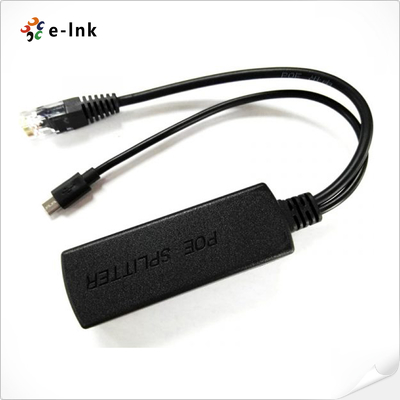 جهاز تقسيم PoE 5V 2A جيجابيت مع منفذ Micro USB متوافق مع IEEE 802.3af