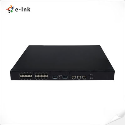 مُبدِّل ألياف ضوئية مُدارة من الطبقة الثالثة (L3) بـ 16 منفذ 10G SFP + منفذي 40G QSFP+