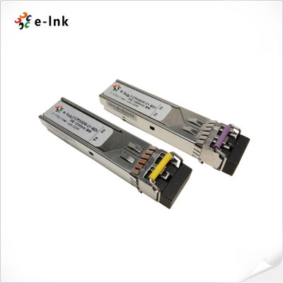 HD-SDI CWDM SFP Optical Transceiver 1270-1610nm 20km متوافق مع MSA