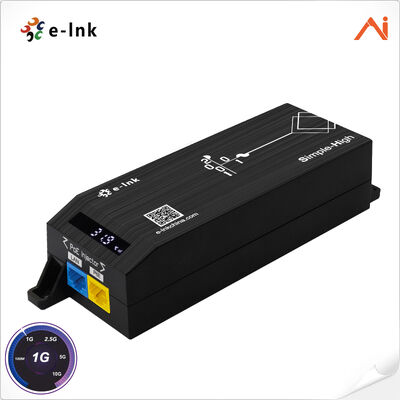 quality محقن PoE ذكي بتقنية الذكاء الاصطناعي من E-link LNK-AIPSE301M30 متوافق مع IEEE802.3at بقوة 30 واط مع شاشة عرض LED factory